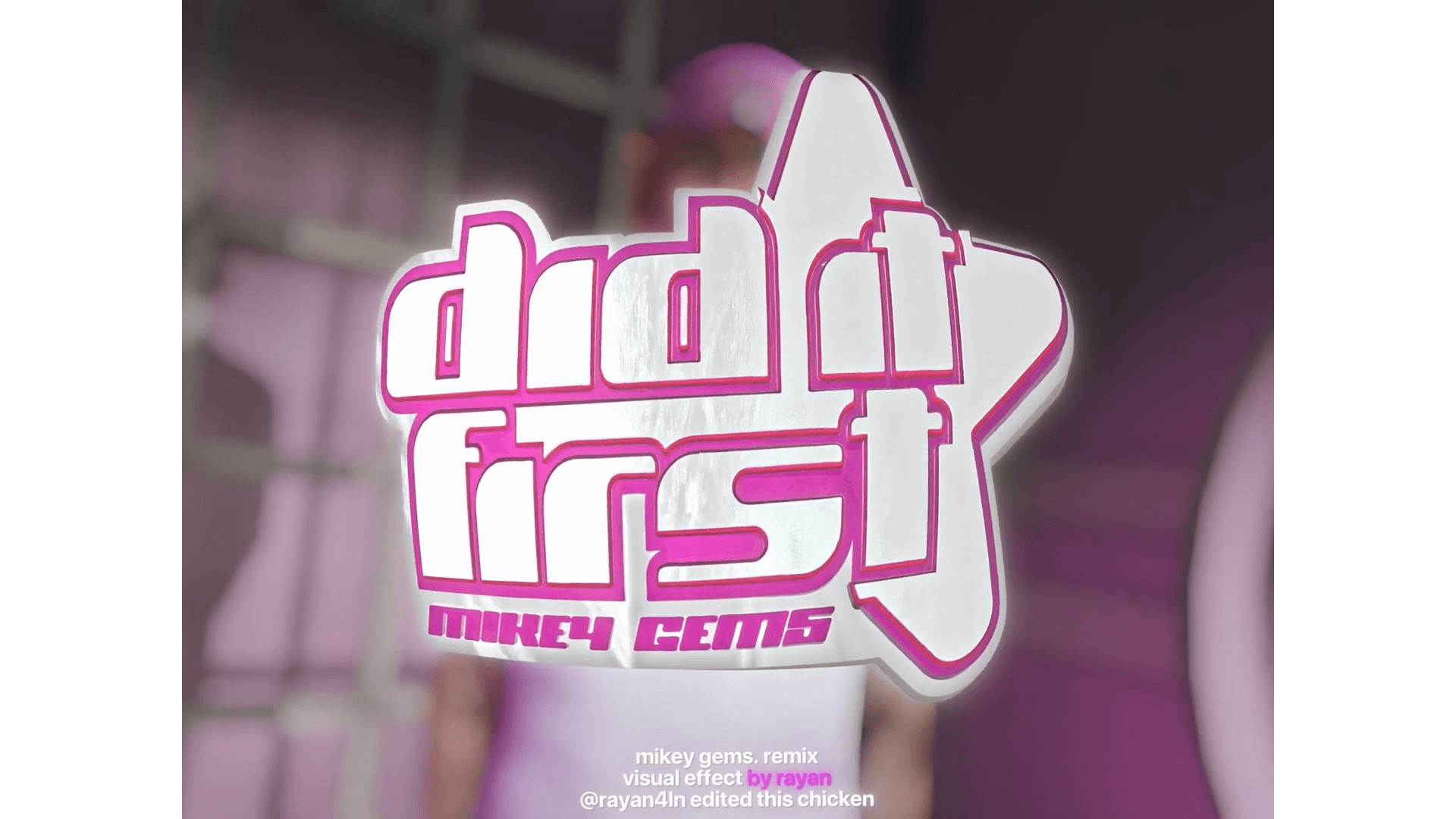 3D Title Visual (Music Video)